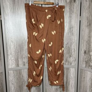 Pilcro Asymmetrical Printed Harem Pants Crossover Front Closure Size 31